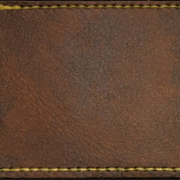 Faux Leather Engravable Patch - Round-Corner Rectangular Thumbnail