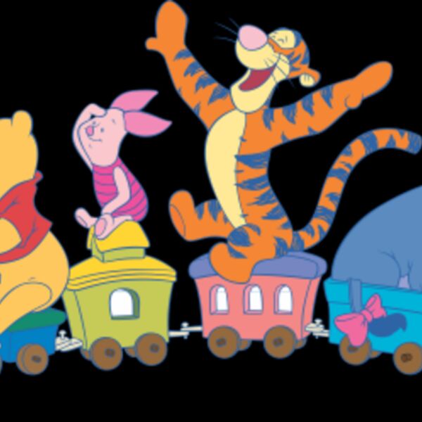 Winnie and Pals on Train (0181) Thumbnail