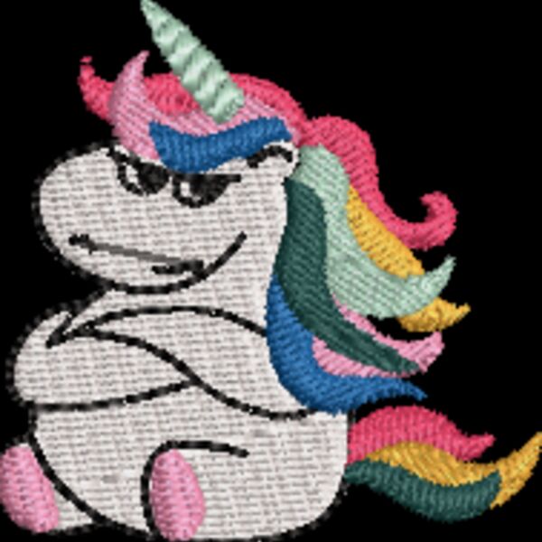 Grumpy Unicorn Patch (0398) Thumbnail