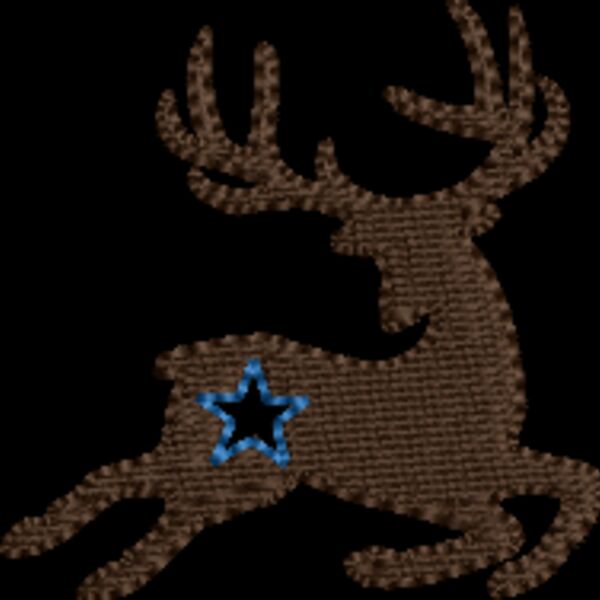 Deer with Star Silhouette (0322) Thumbnail