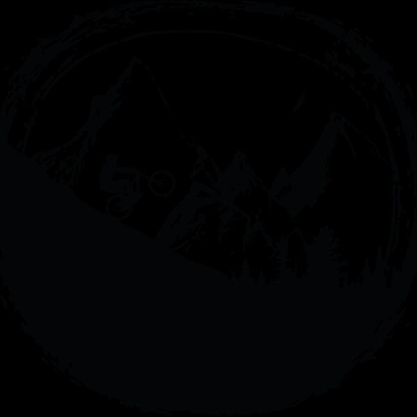 Mountain Biking Silhouette Circle (0038) Thumbnail