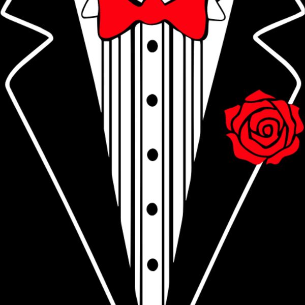 Tuxedo Shirt with Rose Thumbnail