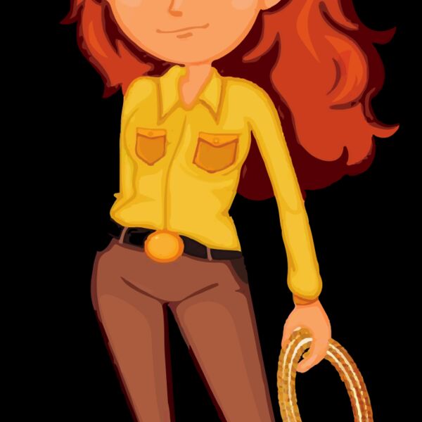 Cowgirl Clipart Thumbnail